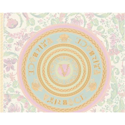 VERSACE V VIRTUS MEDALLION WALLPAPER 38705-2