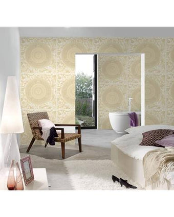 VERSACE V VIRTUS MEDALLION WALLPAPER 38705-3