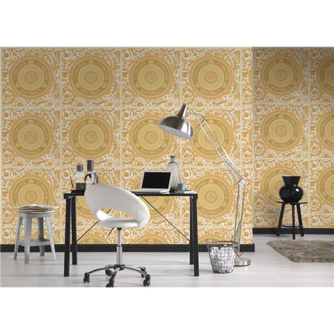 VERSACE V VIRTUS MEDALLION WALLPAPER 38705-4