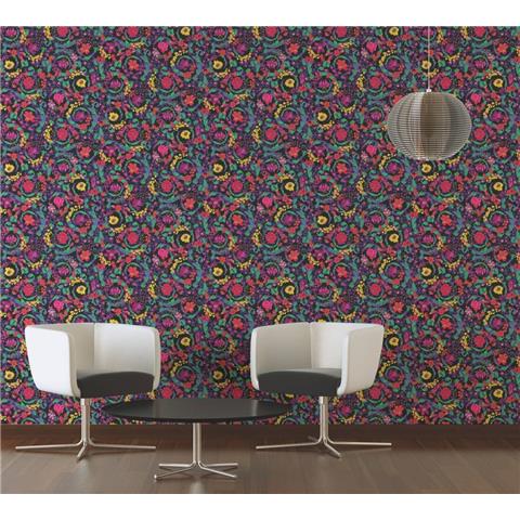 VERSACE V VIRTUS FLORAL WALLPAPER 38706-1