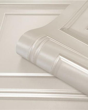 Wood Panel Wallpaper Cream 7373