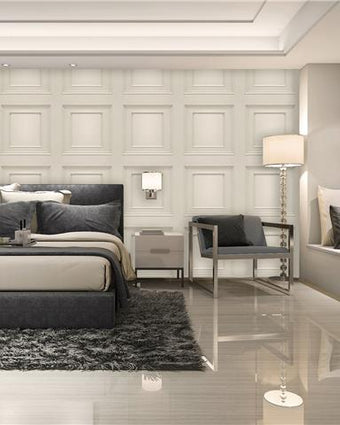 Wood Panel Wallpaper Cream 7373