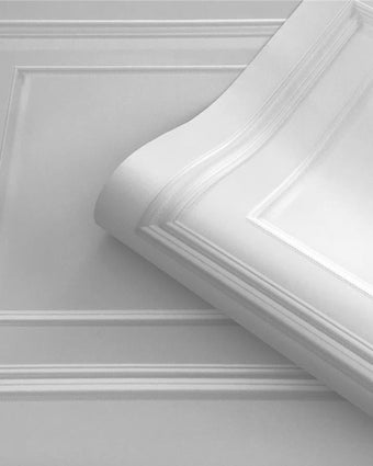 Wood Panel Wallpaper Soft Silver 7376