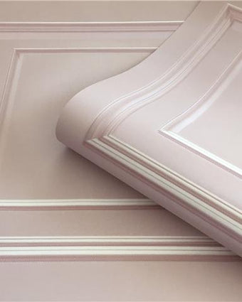 Wood Panel Wallpaper Pink 7377