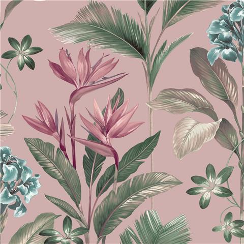 OLIANA FLORAL WALLPAPER PINK 8485