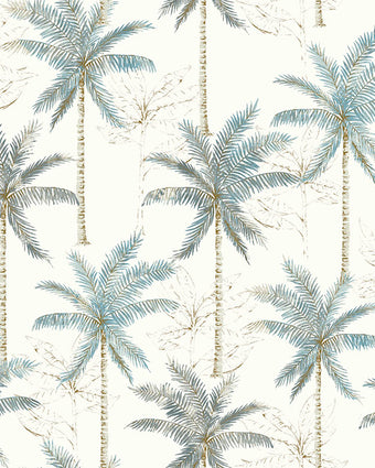 Casablanca Palm Haven Teal 88105