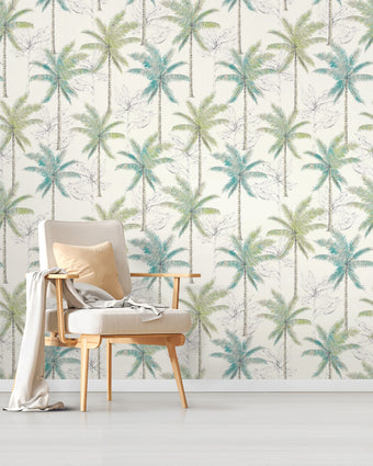 Casablanca Palm Haven Green 88106