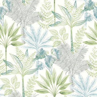 Casablanca Fronds Green 88107