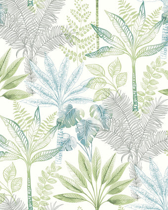 Casablanca Fronds Green 88107