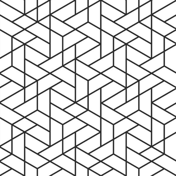 3D Effect Black and White Geometric  -  [Custom printed at R560/m²]