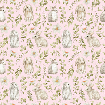 Bunny Buddies  - Pink -  [Custom printed at R560/m²]