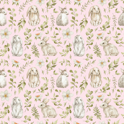 Bunny Buddies Pink  -  [Custom printed at R495/m²]