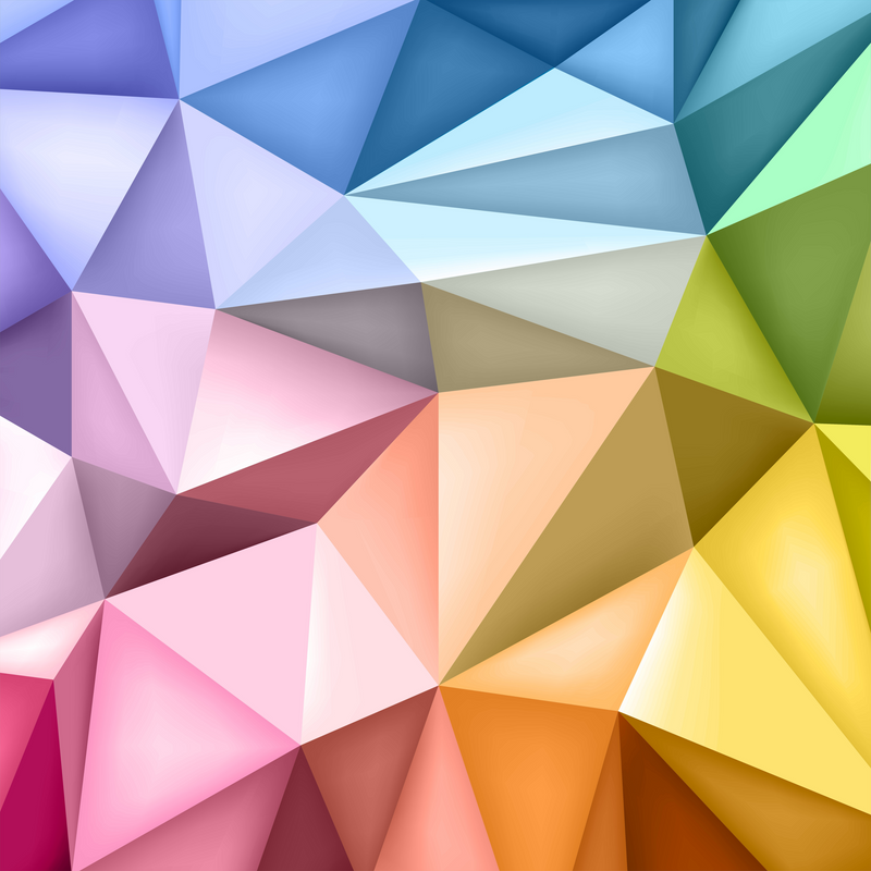 Colourful Geometric  -  [Custom printed at R560/m²]