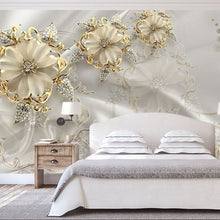 Load image into Gallery viewer, Golden Flowers Mural  -  [Custom printed at R560/m²]
