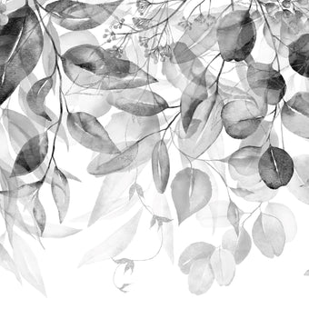 Swaying Leaves Greyscale  -  [Custom printed at R560/m²]