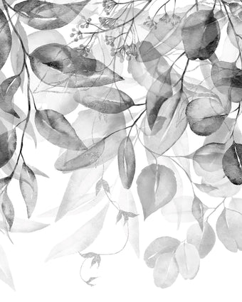 Swaying Leaves Greyscale  -  [Custom printed at R598/m²]