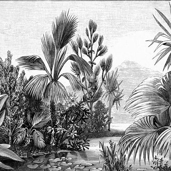 Chinoiserie Jungle Scene  -  [Custom printed at R560/m²]