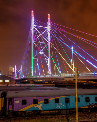 Nelson Mandela Bridge Jozi  -  [Custom printed at R598/m²]