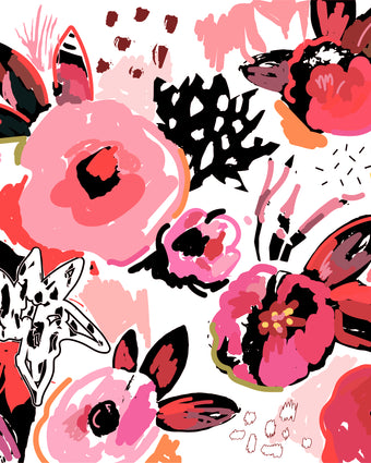 Pop of Poppy  - Pink -  [Custom printed at R598/m²]