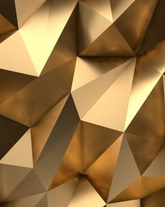 Gold Apex Geometric  -  [Custom printed at R598/m²]