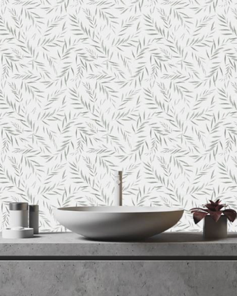 Green SASI Leaves Random Pattern  -  [Custom printed at R598/m²]