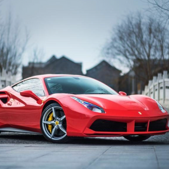 Red Ferrari Car  -  [Custom printed at R560/m²]