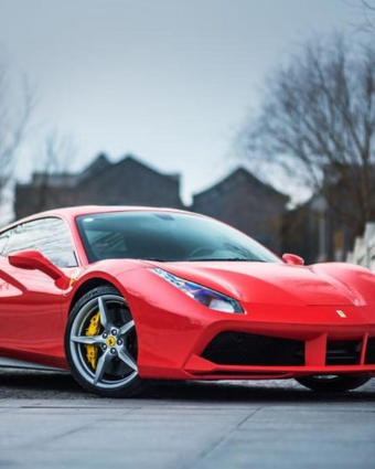 Red Ferrari Car  -  [Custom printed at R598/m²]