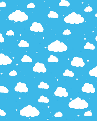 Clouds and Stars  -  [Custom printed at R598/m²]