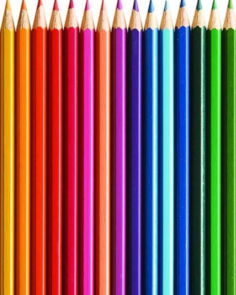 Colourful Pencils  -  [Custom printed at R598/m²]