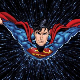 Flying Superman Mural WB2030