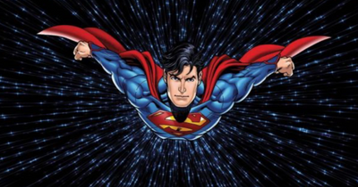 Flying Superman Mural WB2030