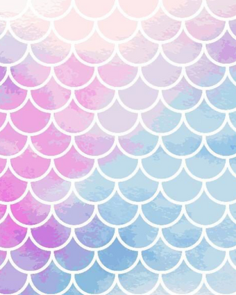 Mermaid Scales Mural  -  [Custom printed at R598/m²]