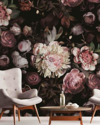Amazon Floral with Peonies and Roses A322