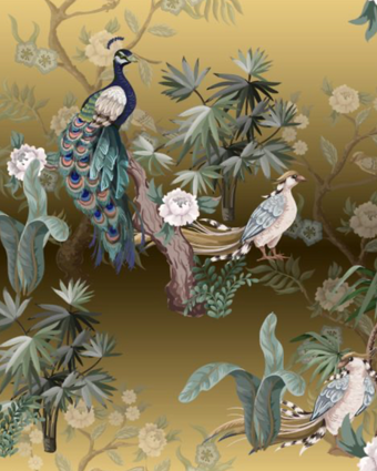 Chinoiserie Style  -  [Custom printed at R598/m²]