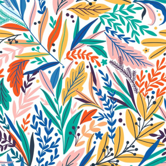 Colour in the Tropics  - Bold  -  [Custom printed at R560/m²]