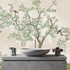 Japanese Tree Pink and Green Mural  -  [Custom printed at R560/m²]