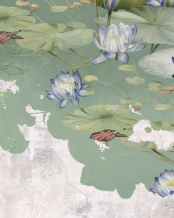 Lily Pads on a Pond  -  [Custom printed at R598/m²]
