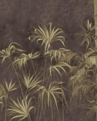 Golden Vintage Palms and Bamboo  -  [Custom printed at R598/m²]