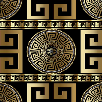 Oh La La Greek Key  -  [Custom printed at R560/m²]