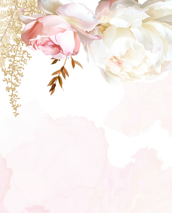 Oversized Peony Floral  -  [Custom printed at R598/m²]