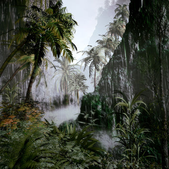 Tropical Forest Illustration  -  [Custom printed at R560/m²]