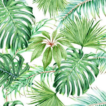 Water Color Tropical Leaves  -  [Custom printed at R560/m²]