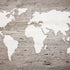 World Map on Wood  -  [Custom printed at R560/m²]