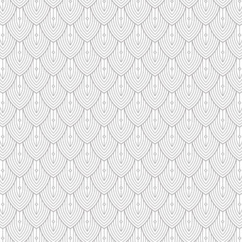 Art Deco Scallops Grey and White  -  [Custom printed at R560/m²]