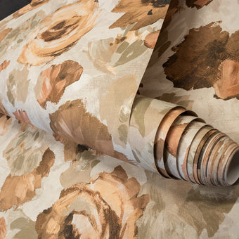 Peonies Mandarine Beige- 26901