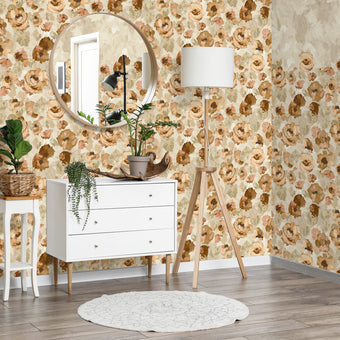 Peonies Mandarine Beige- 26901