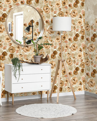 Peonies Mandarine Beige- 26901