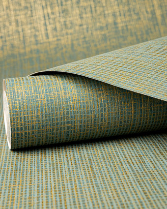 65180 Precious Canvas Petrol & Gold