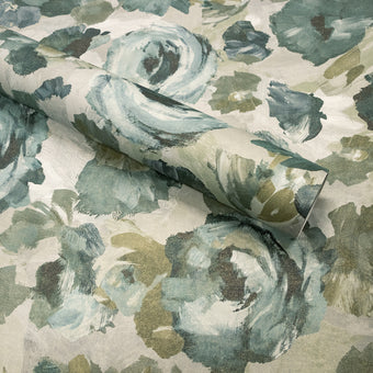 Peonies Smaragd Grey - 26982
