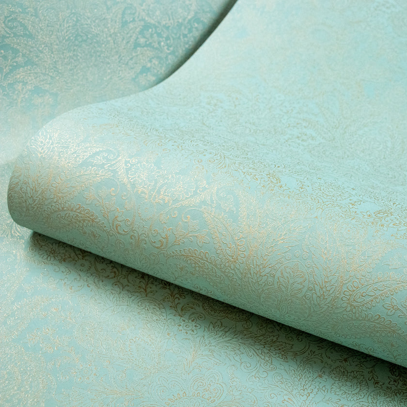 65187 Precious Brocade Turquoise